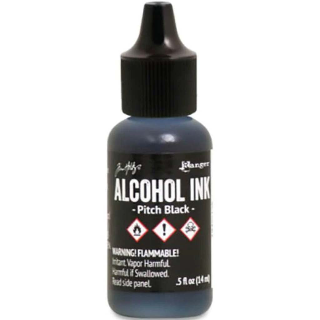 ADIRONDACK EARTHTONES ALC. INK .5OZ PITCH BLACK 