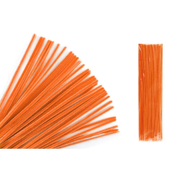 CHENILLE STEMS 12" ORANGE 
