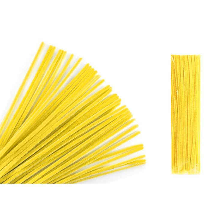 CHENILLE STEMS 6MMX12" YELLOW 