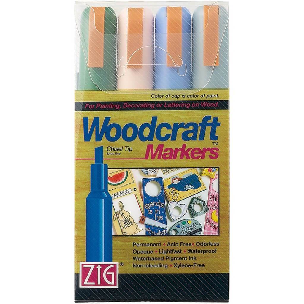 Zig Woodcraft Chisel Tip Marker Natural