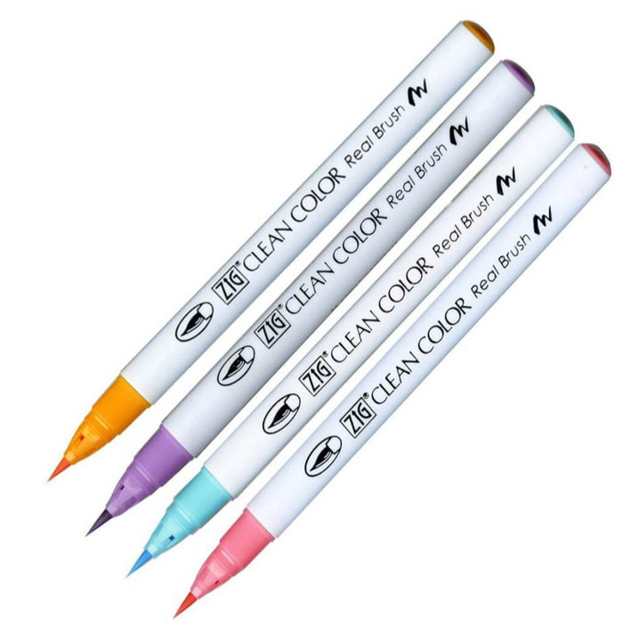 Zig Clean Color Real Brush Pale Set of 4