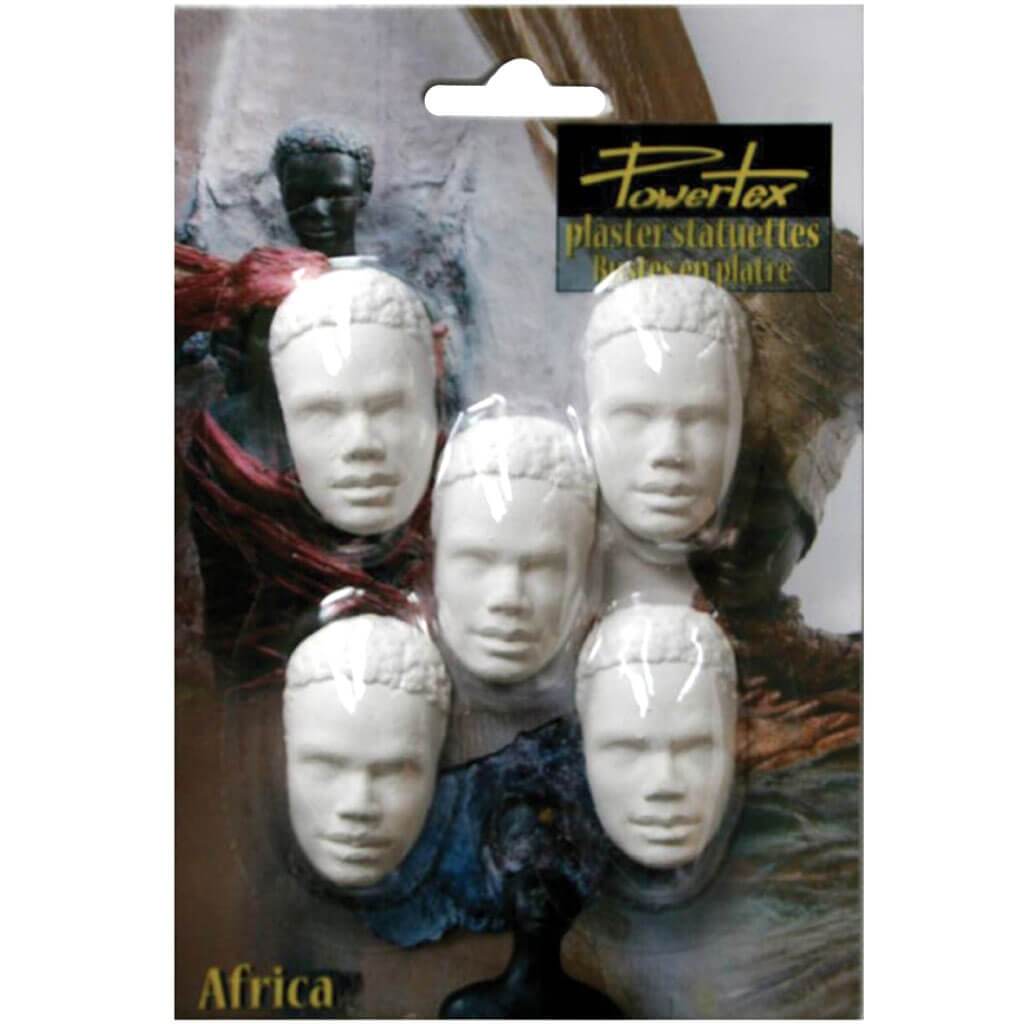 Plaster African Prince Semi Head