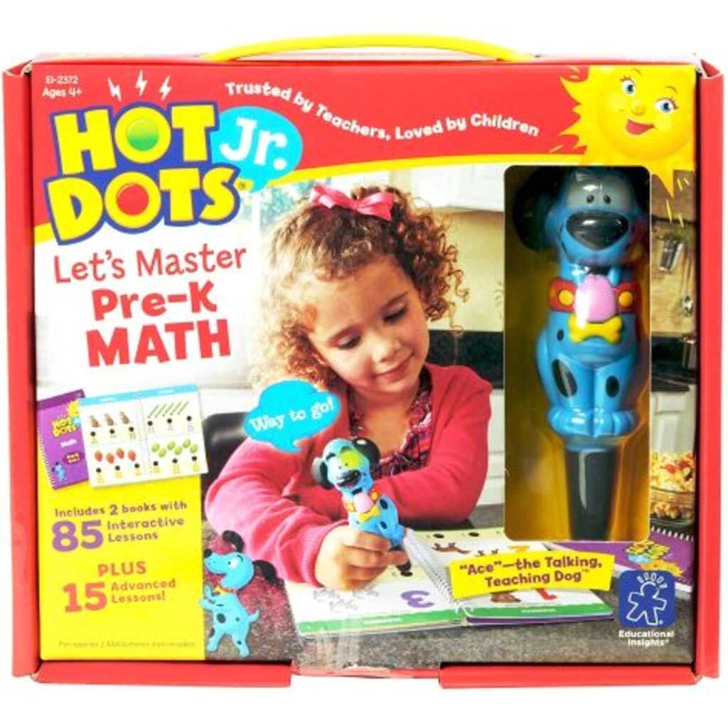 Hot Dots Jr. Let's Master Pre-K Math Set with Ace Pen