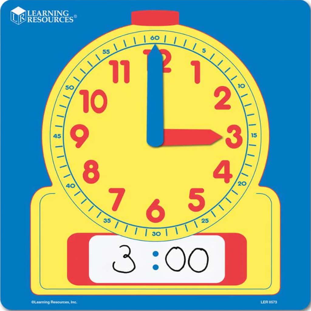 Wtite &amp; Wipe Demonstration Clocks 
