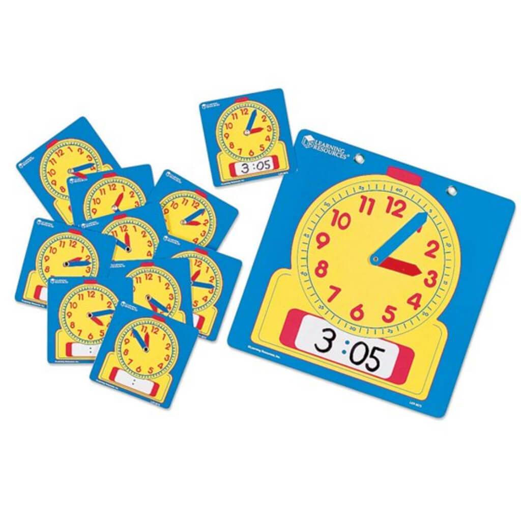 Wtite &amp; Wipe Classroom Clocks 