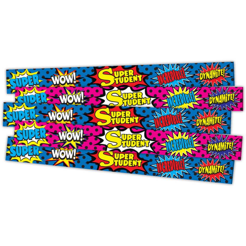 Superhero Super Student Slap Bracelet