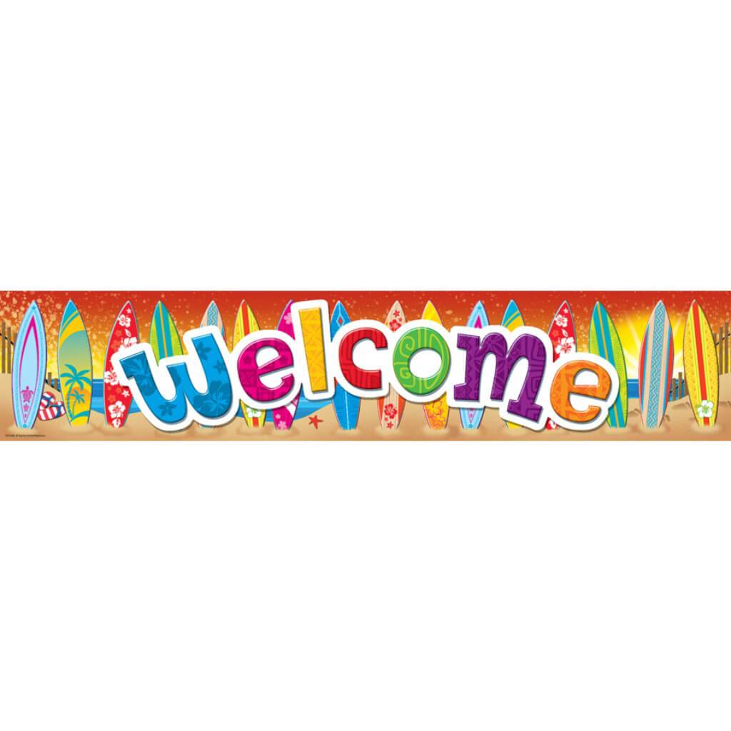 Surfs Up Welcome Bannner