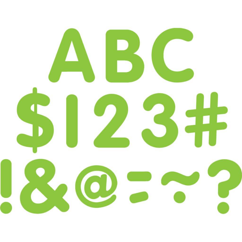 Classic Letters Uppercase Pack Lime 2In 