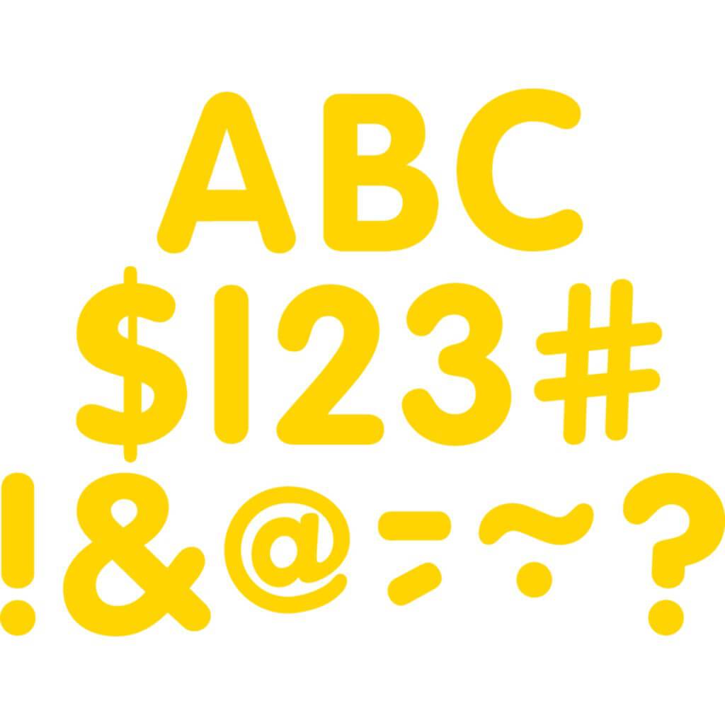 Classic Letters Uppercase Pack Yellow Gold 2In 