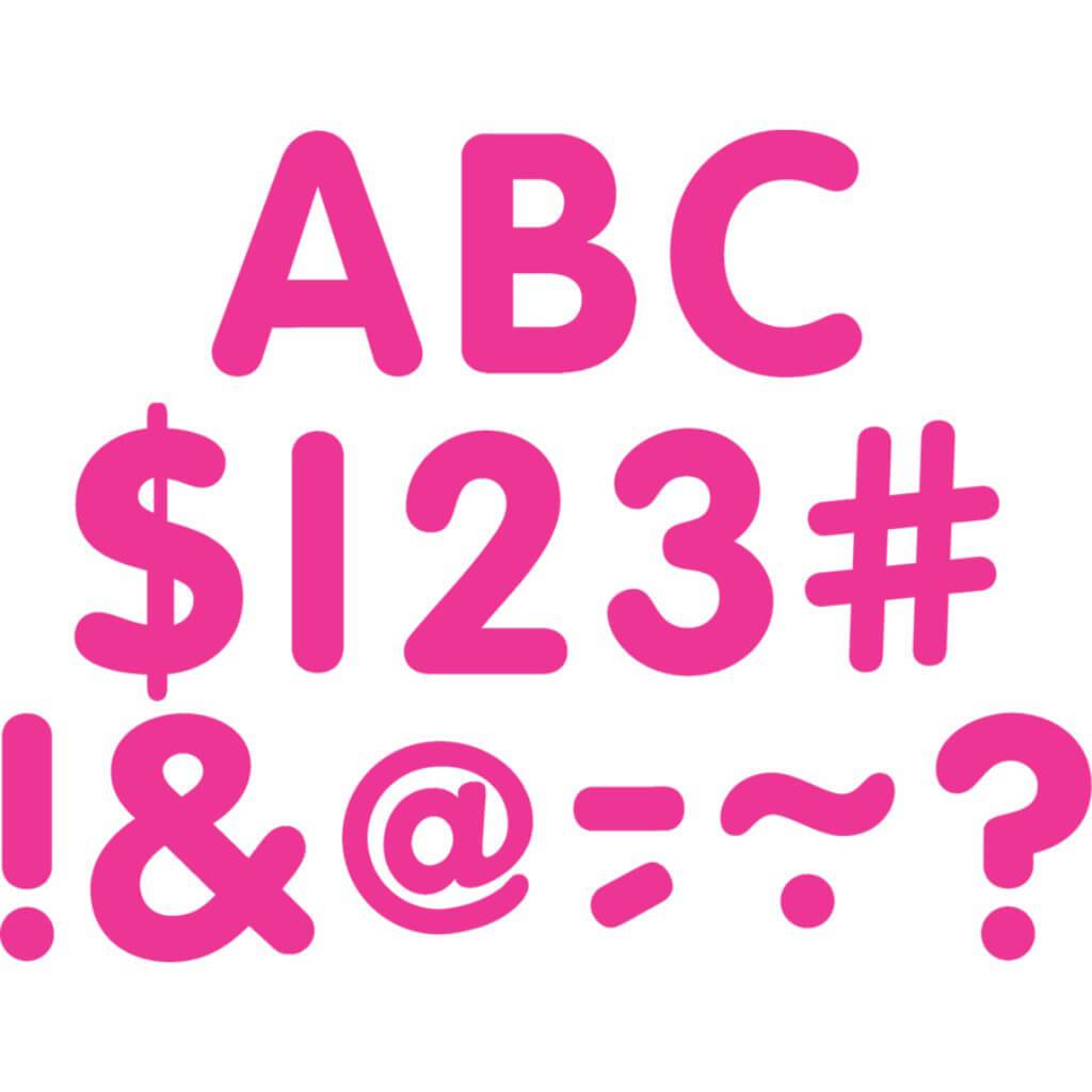 Classic Letters Uppercase Pack Hot Pink 2In 