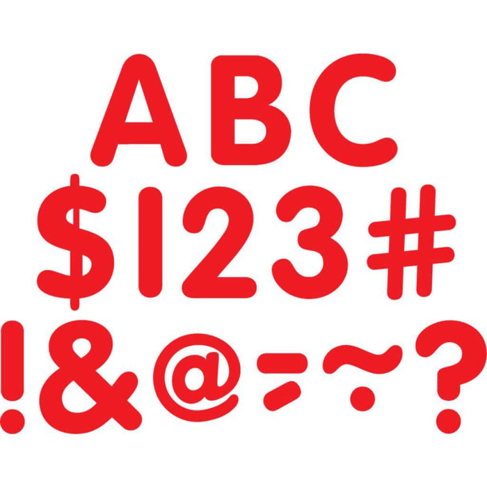 Classic Letters Uppercase Pack Red 2In 