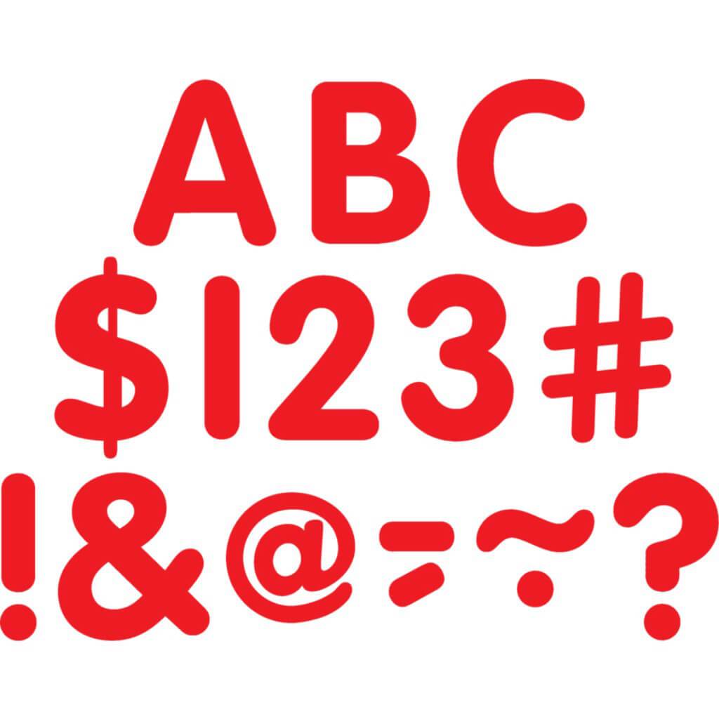 Classic Letters Uppercase Pack Red 2In 