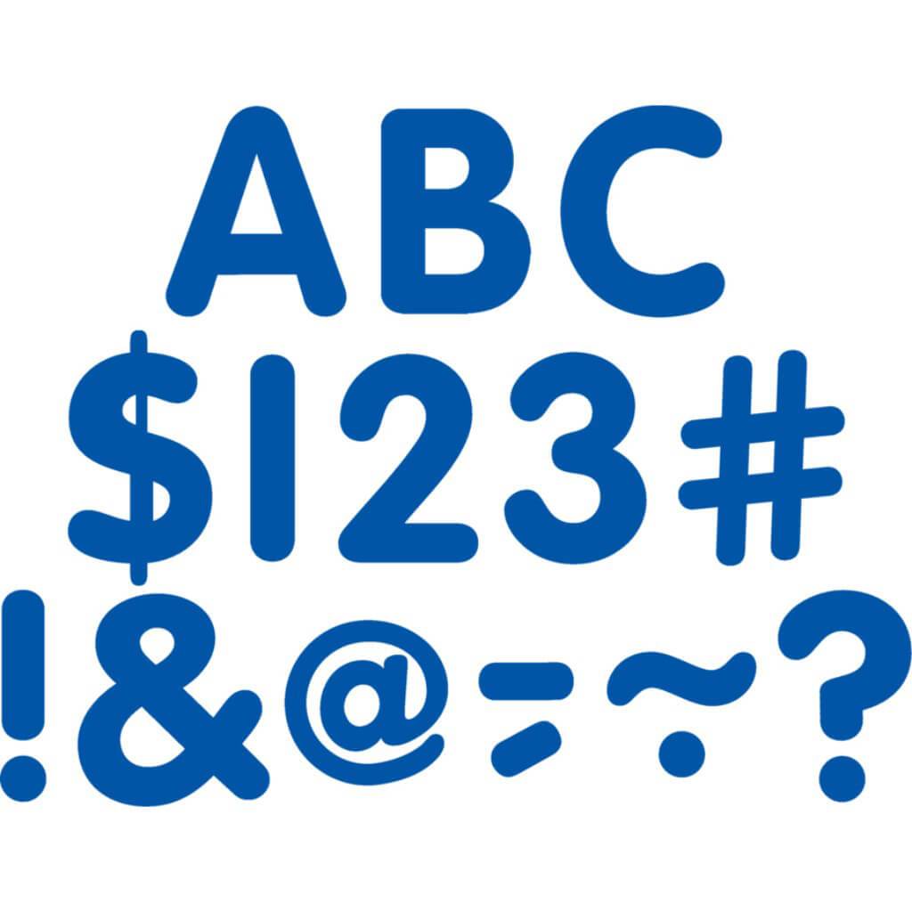Classic Letters Uppercase Pack Blue 2In 