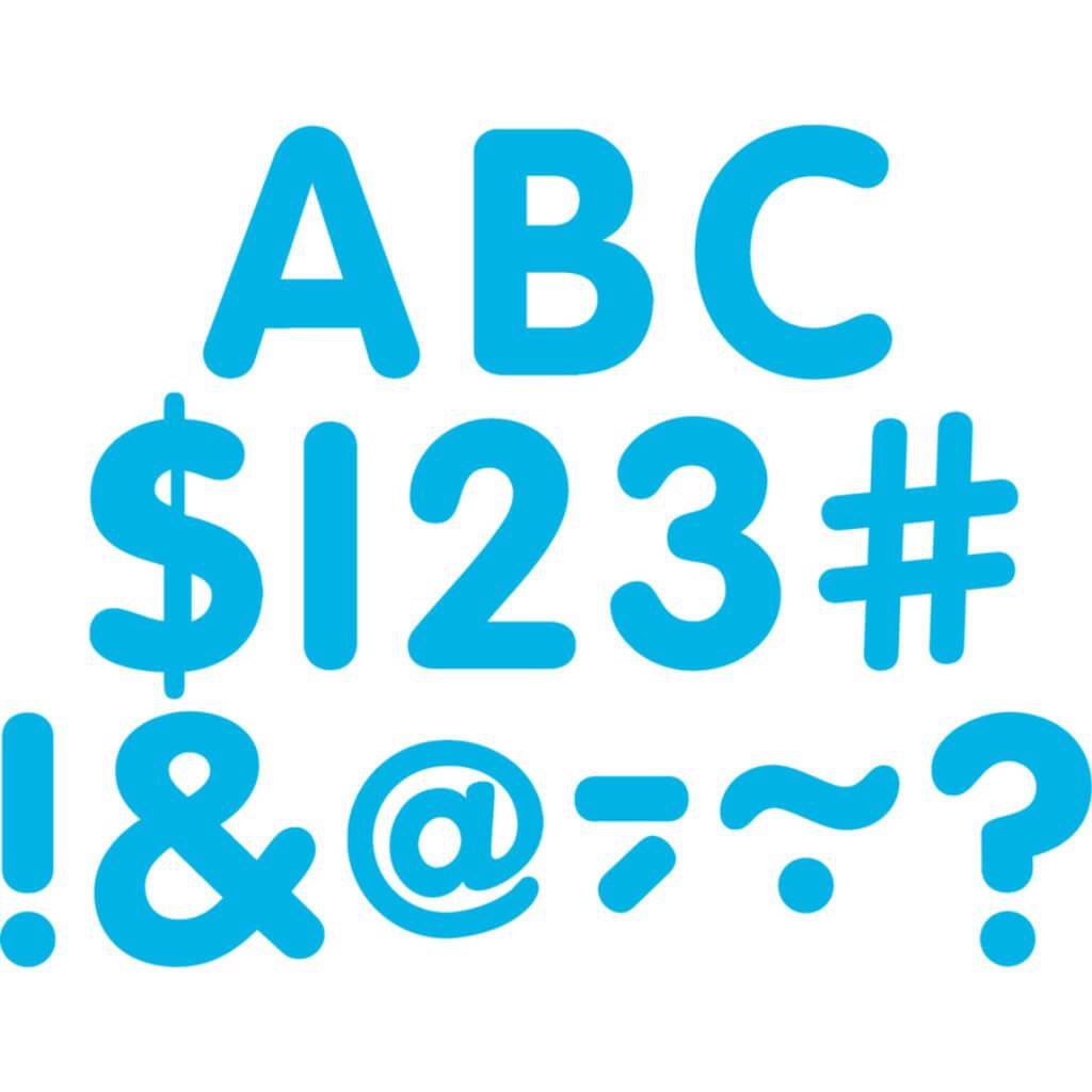 Classic Letters Uppercase Pack Aqua 2In