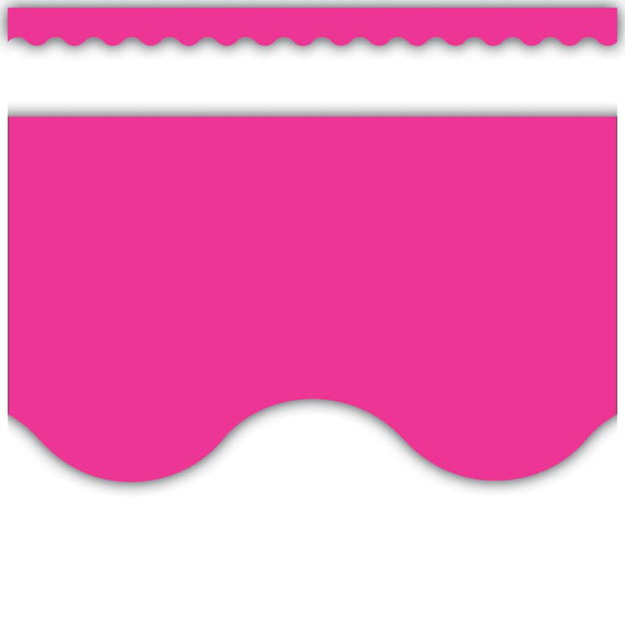 Hot Pink Border Trim Scalloped 