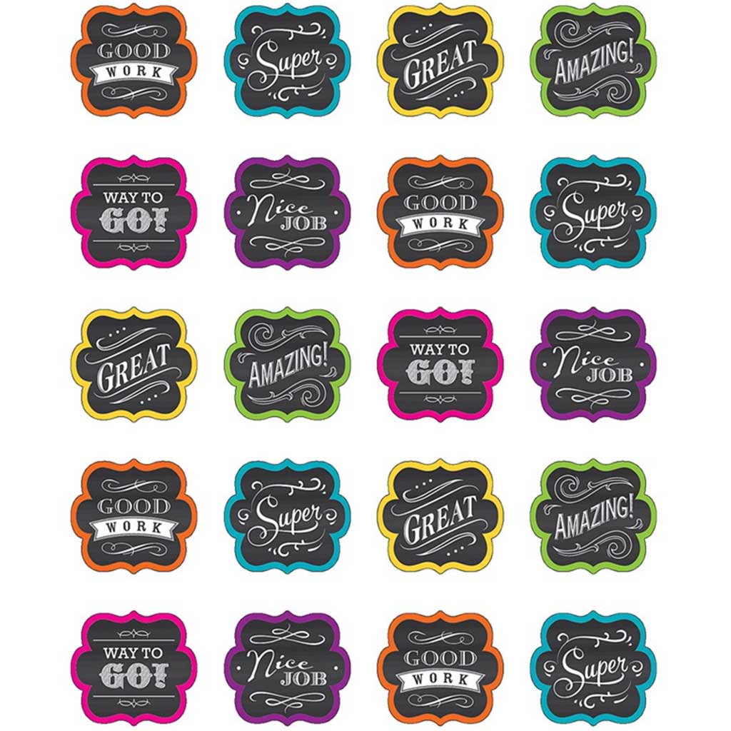 Chalkboard Brights Stickers