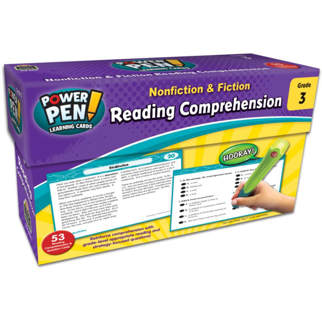 Power Pen Learning Cards Reading Comprehension Grade 3 