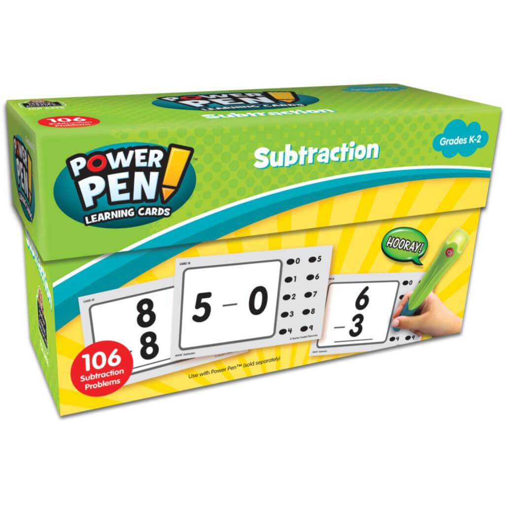 Power Pen Learning Cards Subtraction 