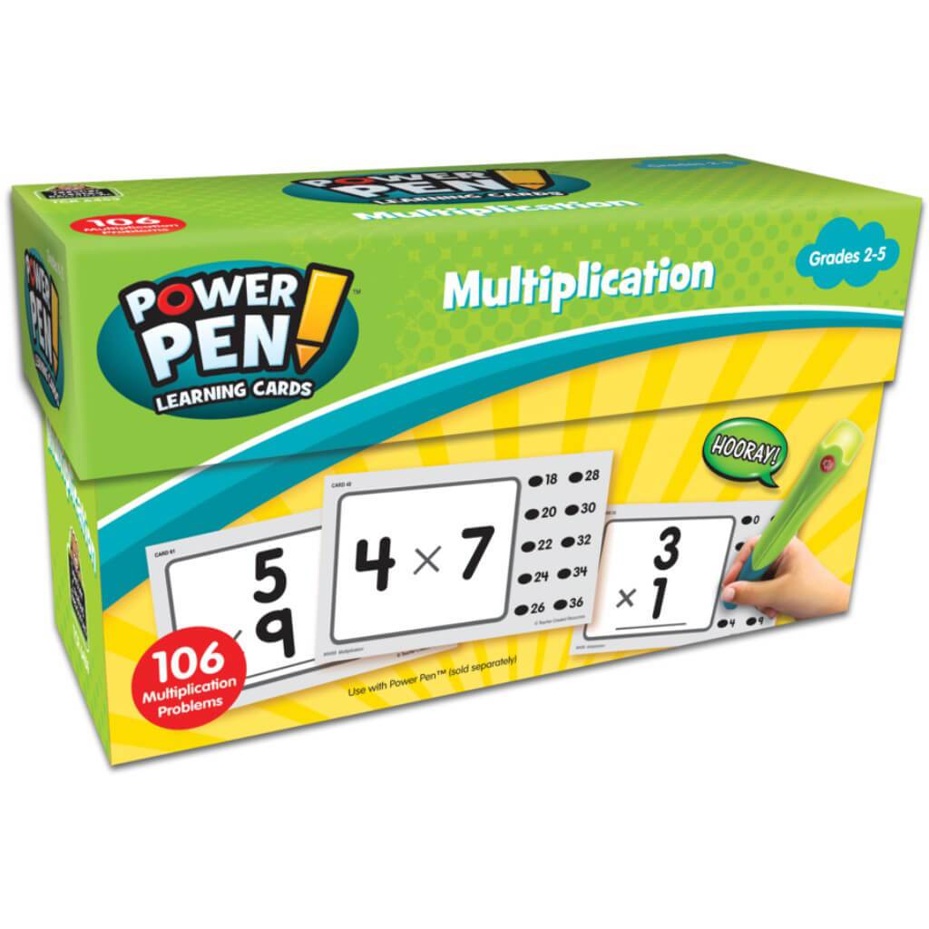 Power Pen Learning Cards Multiplication