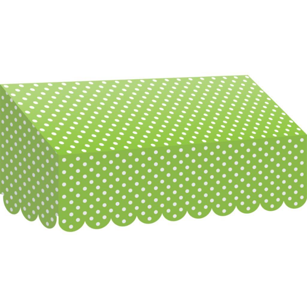 Lime Polka Dots Awning 