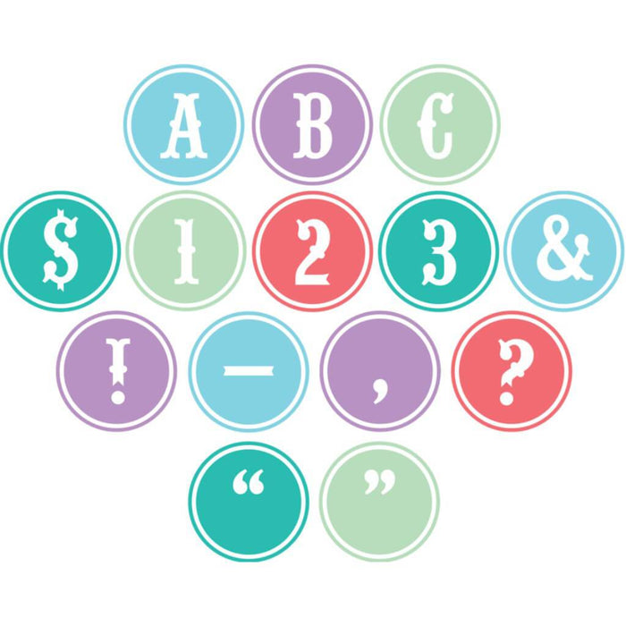 Shabby Chic Circle Letters 