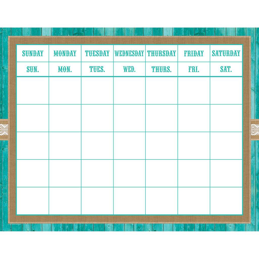 Shabby Chic Calendar Grid