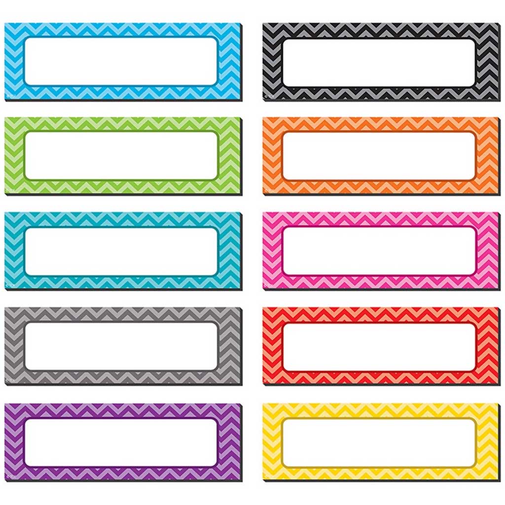 Chevron Labels Magnetic Accents