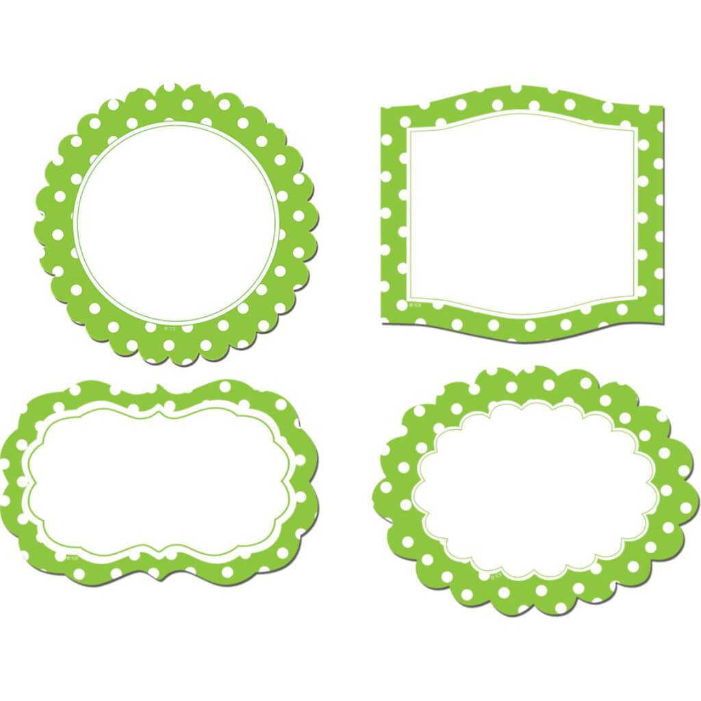 Lime Polka Dots Frames 