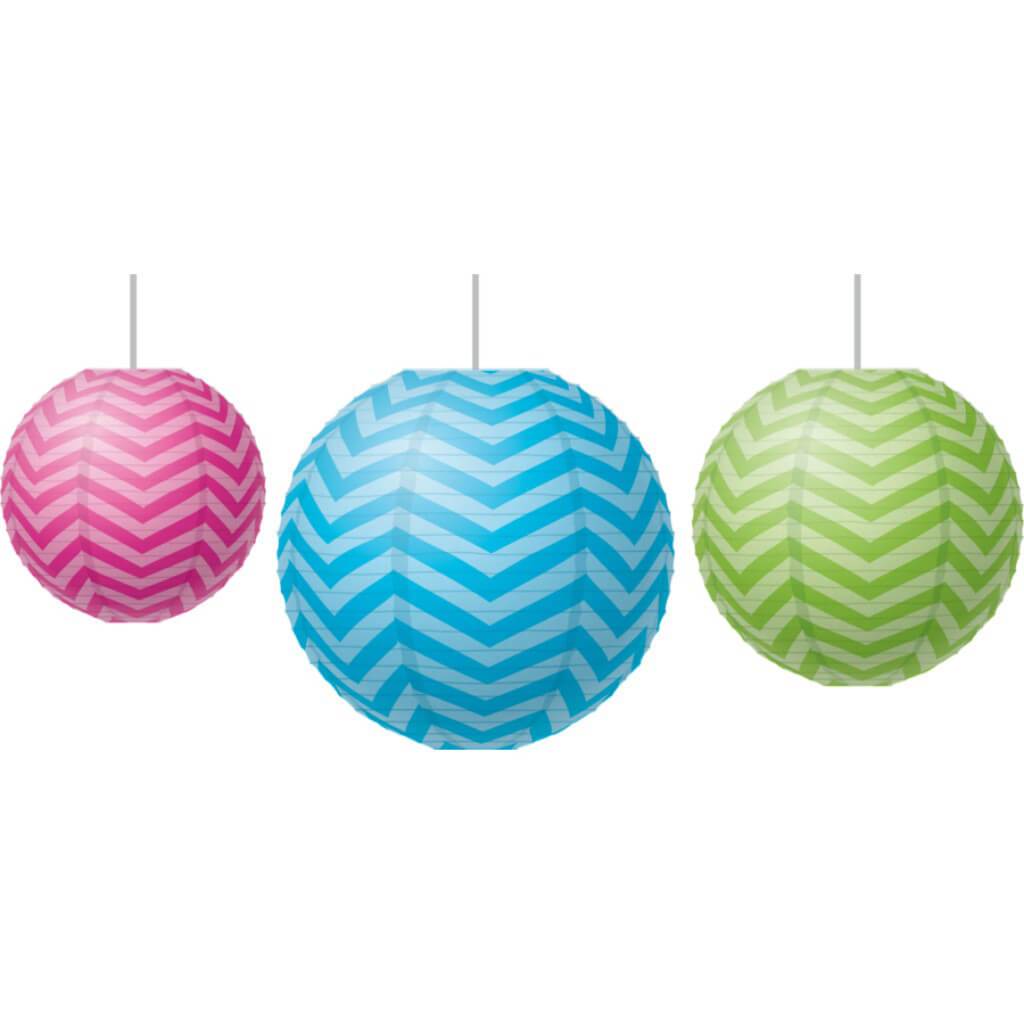Chevron Paper Lanterns 