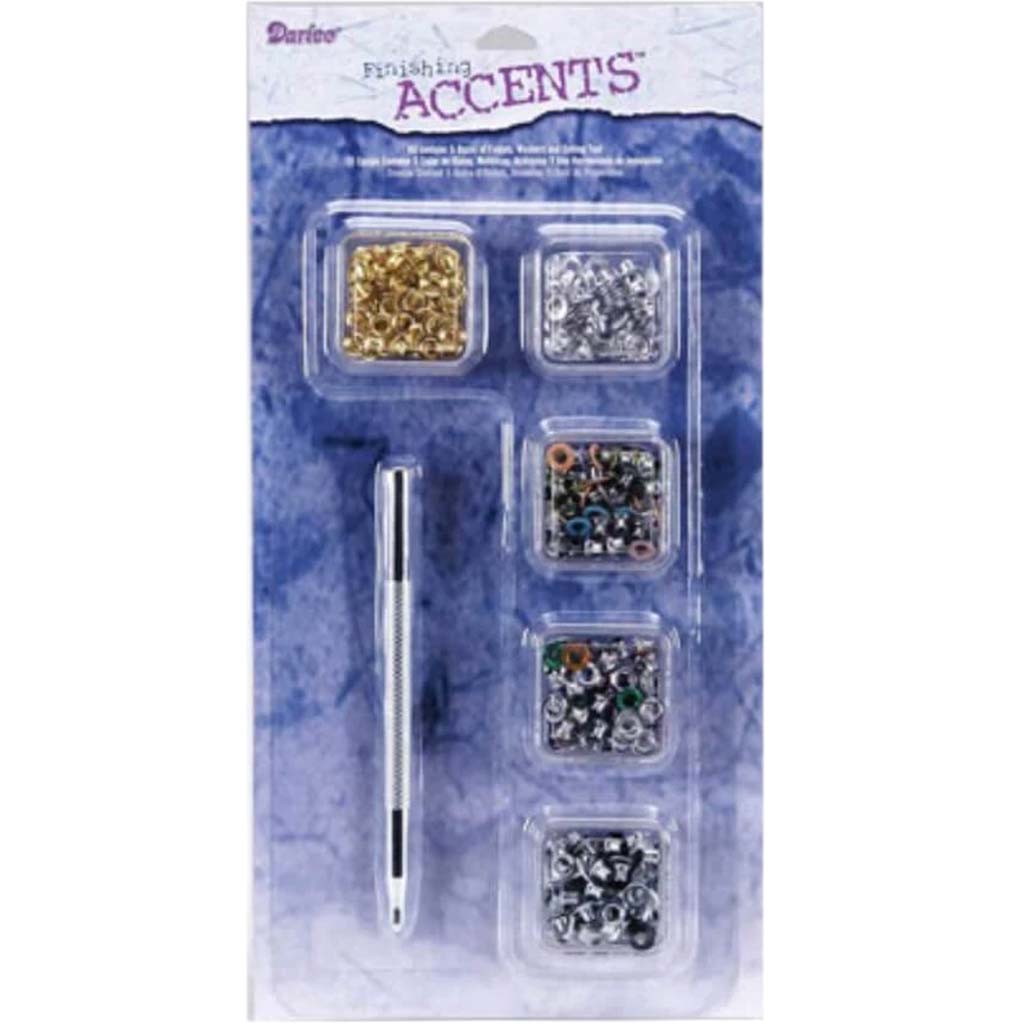 Eyelet Starter Kit with Tool 1/8 inch Eyelets 240 pieces 