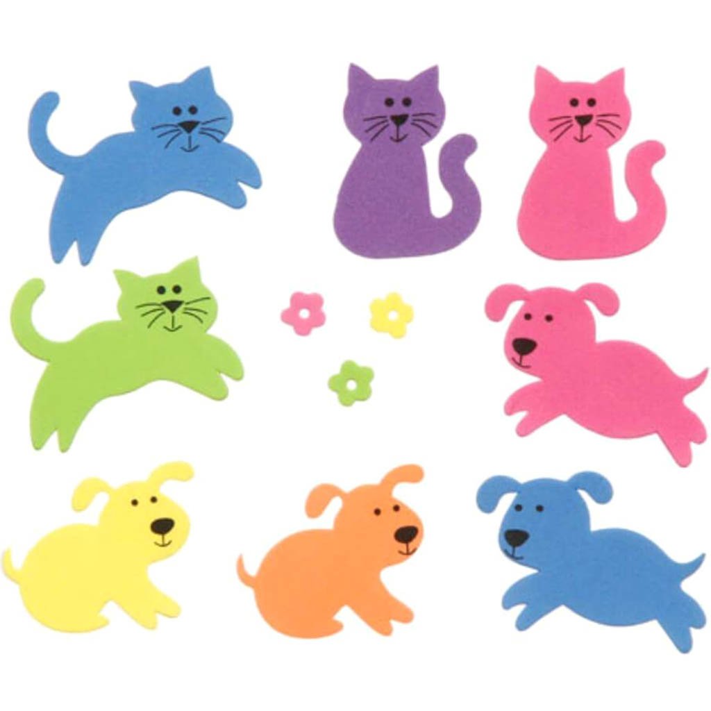 Foamies?® Stickers Cats and Dogs 160 pieces 