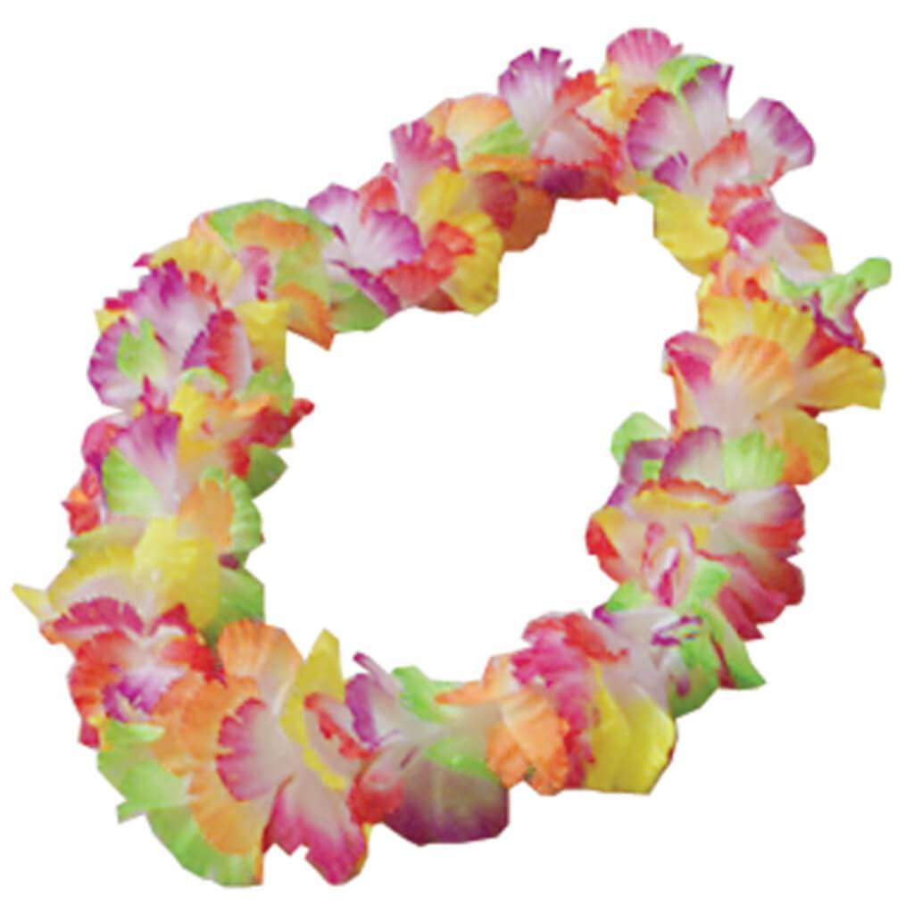 Rainbow Large Petal Hawaiian Leis 