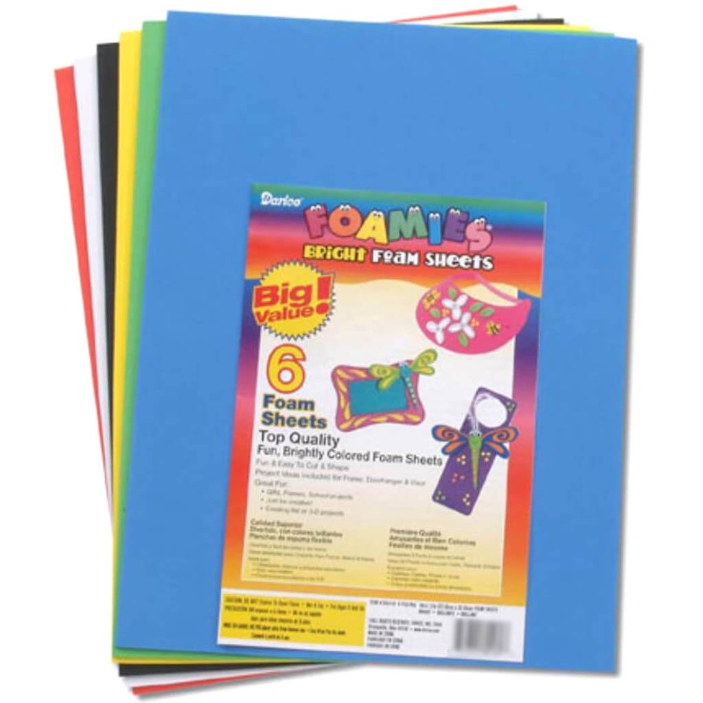 Foamies?® Sheets Basic Colors 9 x 12 inches 6 sheets 