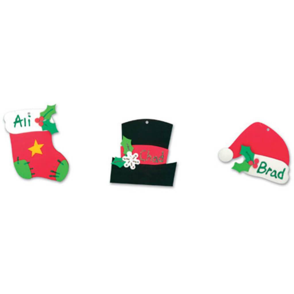 Foam Christmas Activity Bucket Personalized Orn 