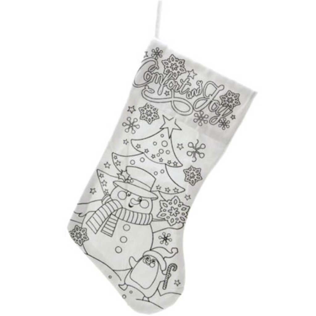 Cotton &amp; Felt Christmas Stockings 