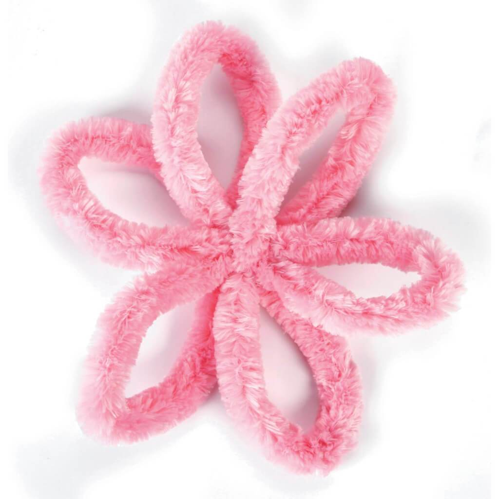 CHENILLE JUMBO STEM BABY PINK 6.5FT 