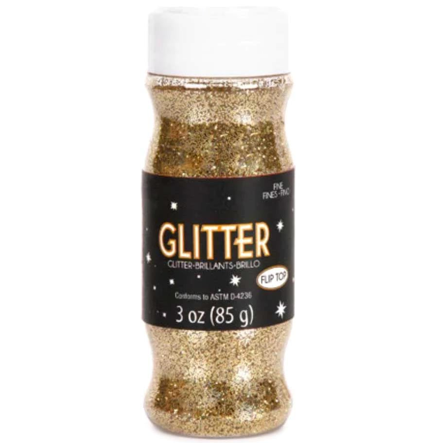 Fine Craft Glitter Gold 3 ounces 