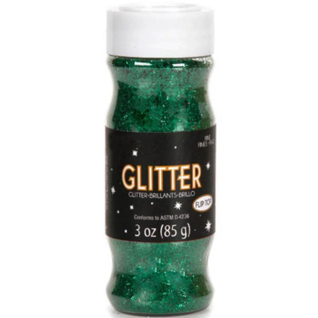 Fine Craft Glitter Green 3 ounces