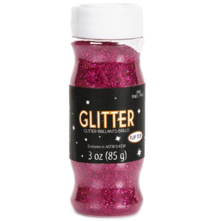 Fine Craft Glitter Fuchsia 3 ounces 