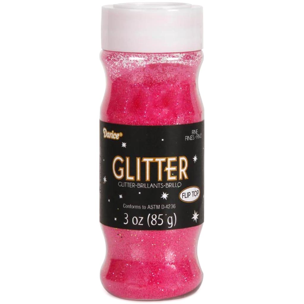 GLITTER FINE JAR 1/96 3OZ N PINK 