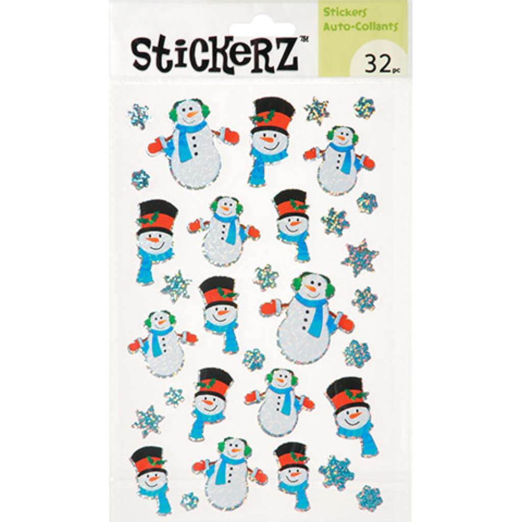 Whimsy Snowmen Stickers 32pcs 