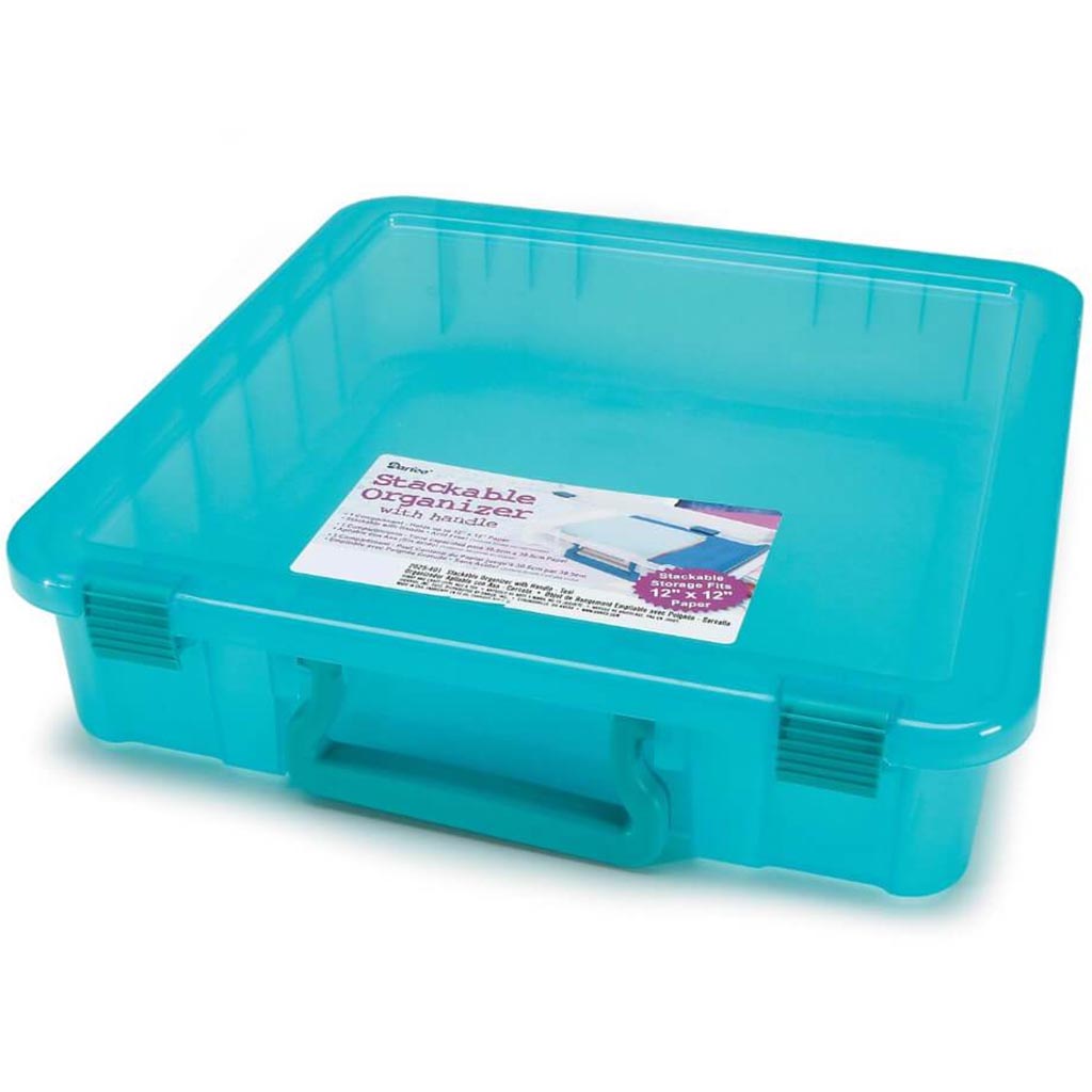 ORGANIZER WITH HANDLE 14X14IN T TEAL 