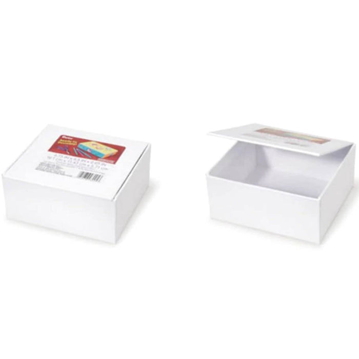 Ready to Decorate School Box White 4.75 x 4.5 x 2.25 inches 