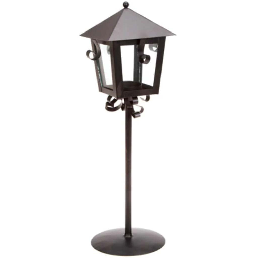 Lantern Metal Black 5.31 x 4.92 x 14.37 inches 