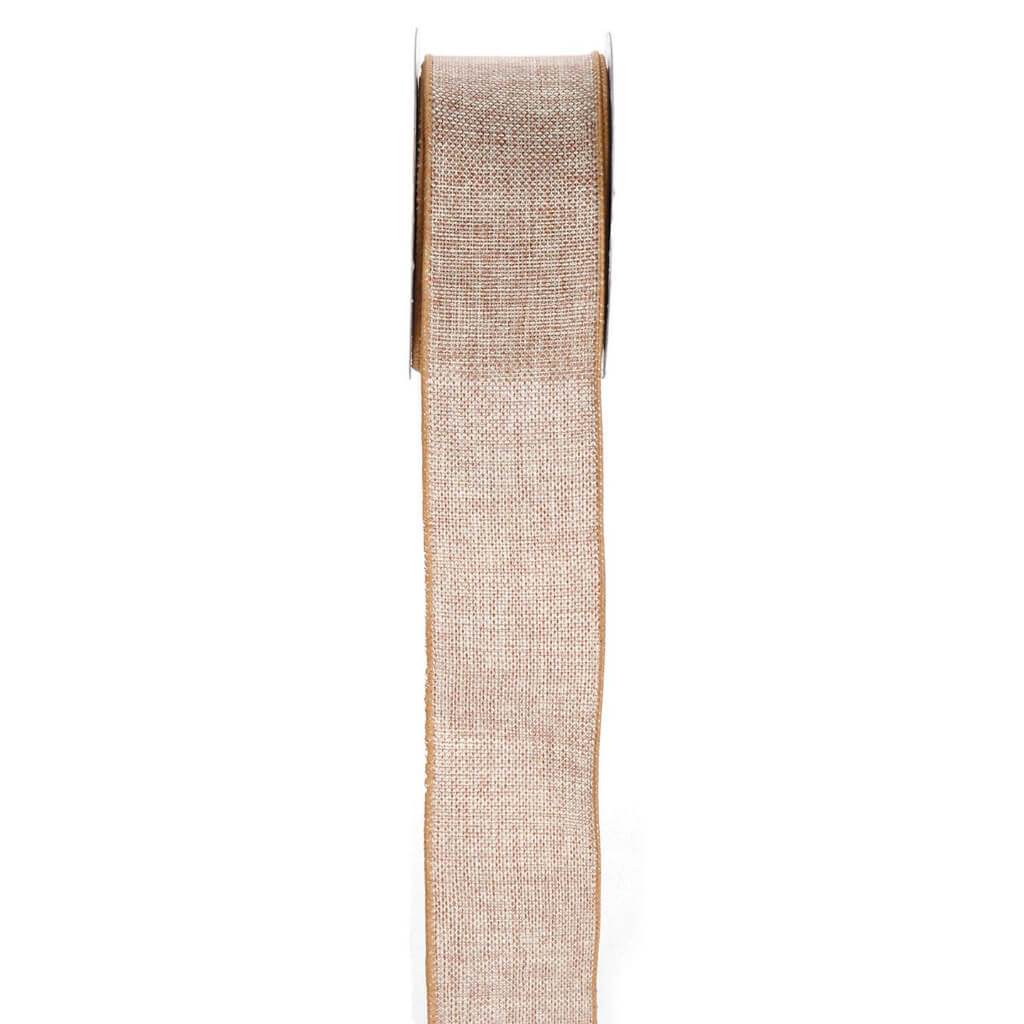 RIBBON BURLAP 2.5X10YD NATURAL 