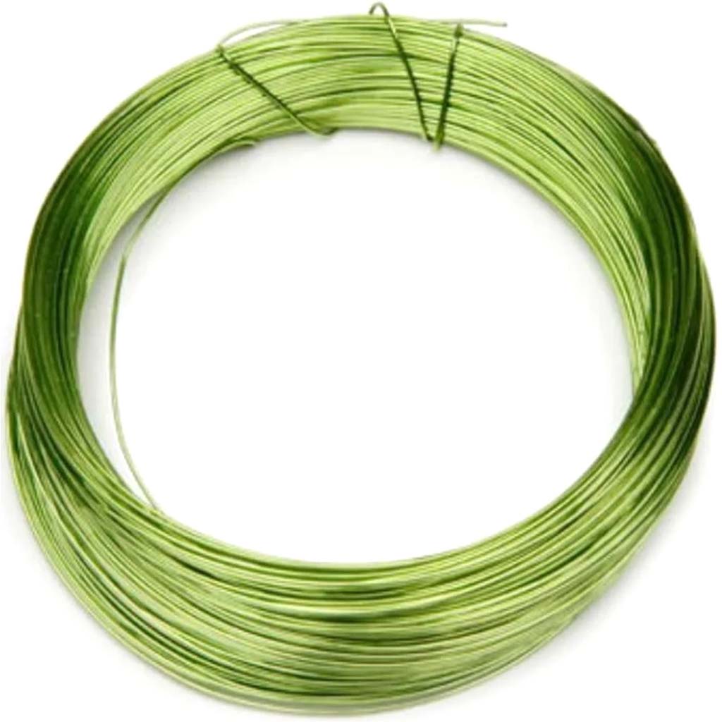 Silver Plated Copper Wire 26 Gauge Parrot Green 30 Yards 