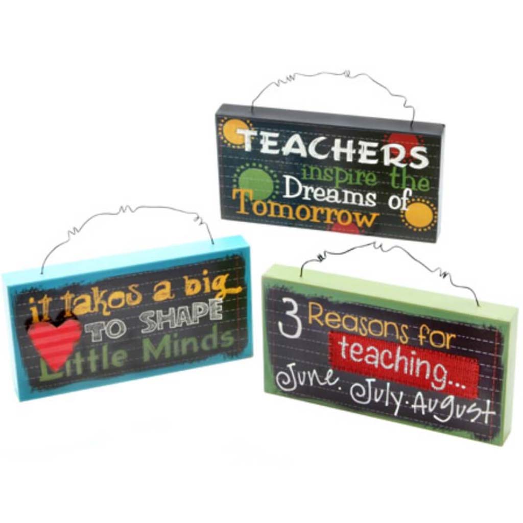 TEACHER&#39;S GIFT TEACHIN&#39;TEACHER D?COR SIGNS 5X9.5IN 