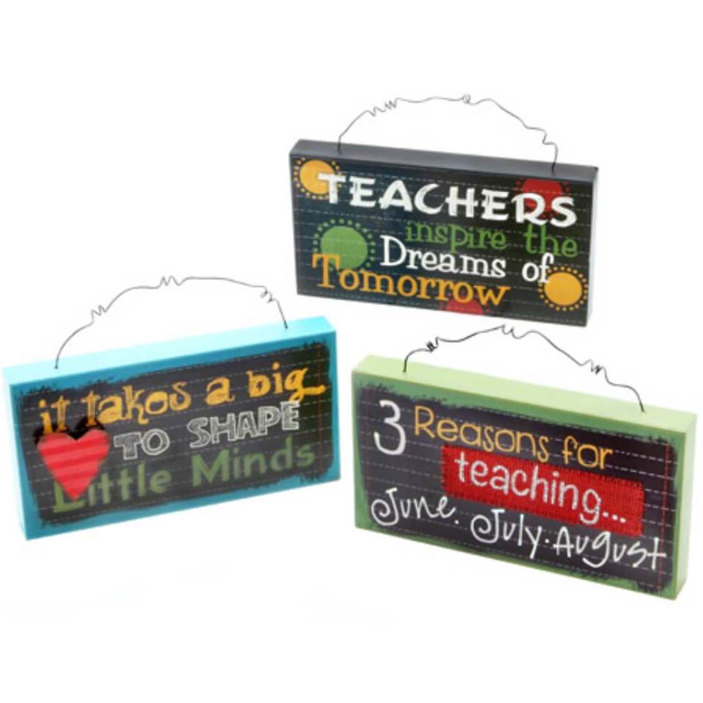 TEACHER'S GIFT TEACHIN'TEACHER D?COR SIGNS 5X9.5IN 