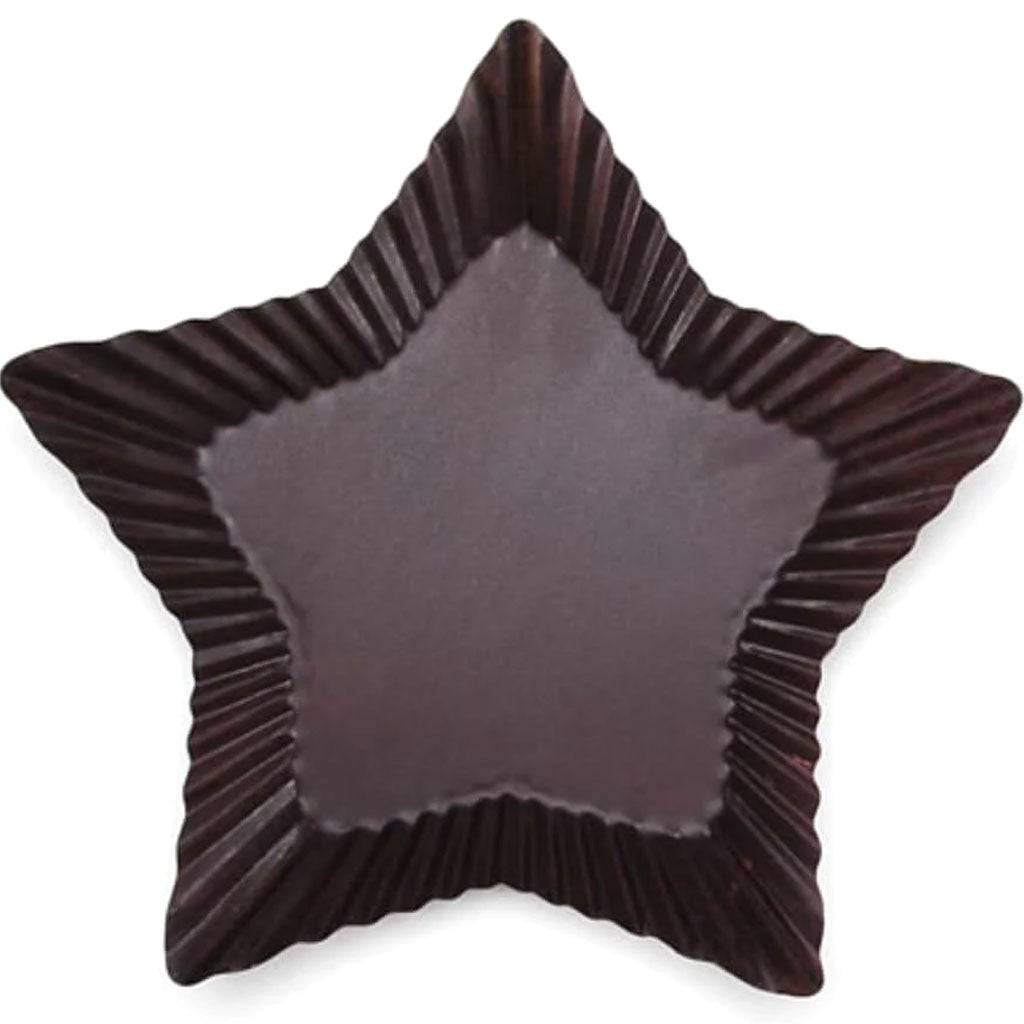 Star Shape Rusted Tin Candle Tray 8 inches 