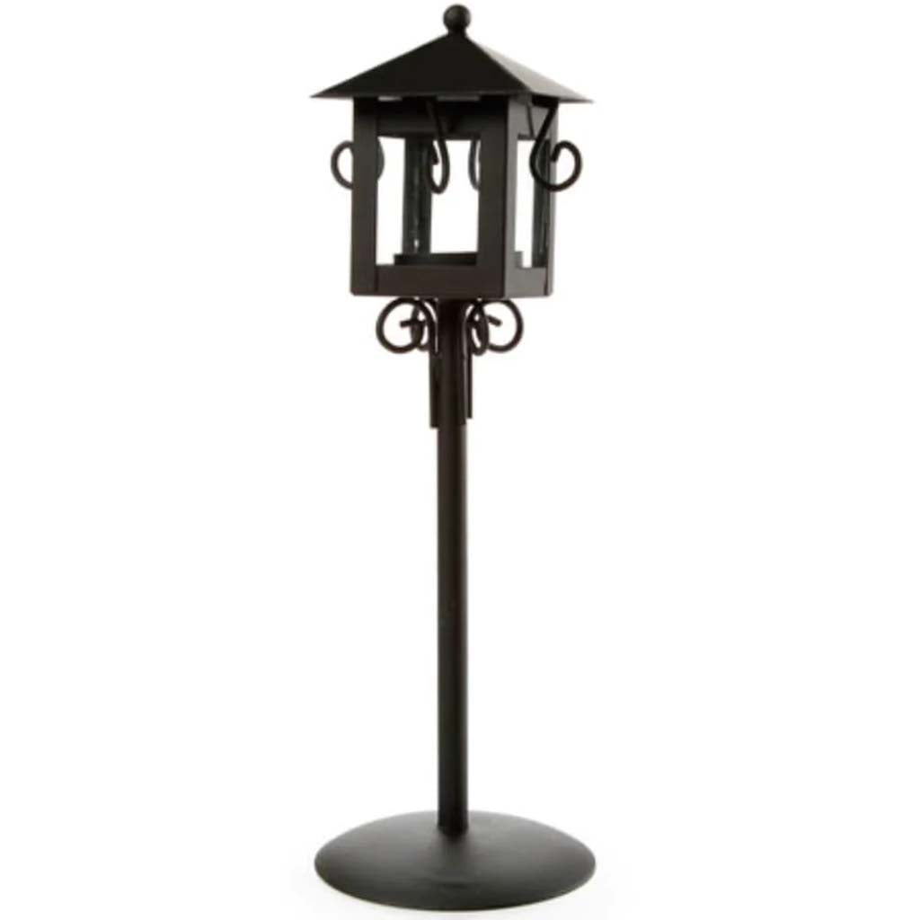 Candle Holder Lantern with Stand Metal 